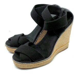 TORY BURCH~FRIEDA~Women's Platform Wedge Espadrille Sandals  Shoes SIZE 7